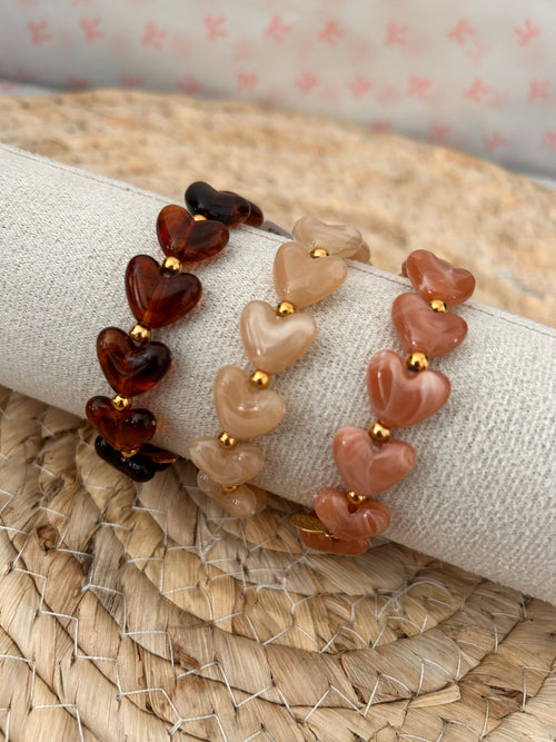 Beaded bracelet Pink