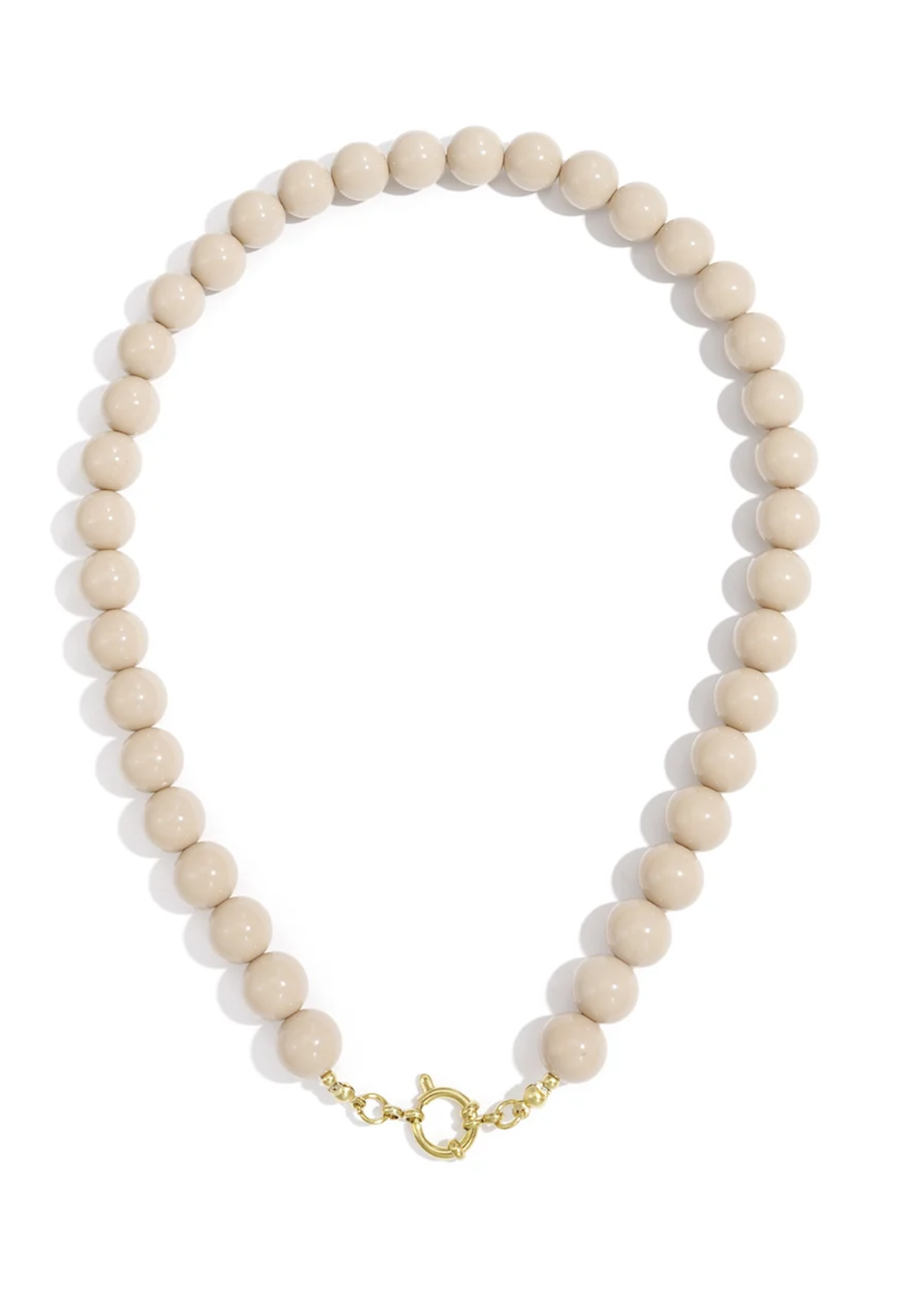 Tope small Bead necklace-12mm