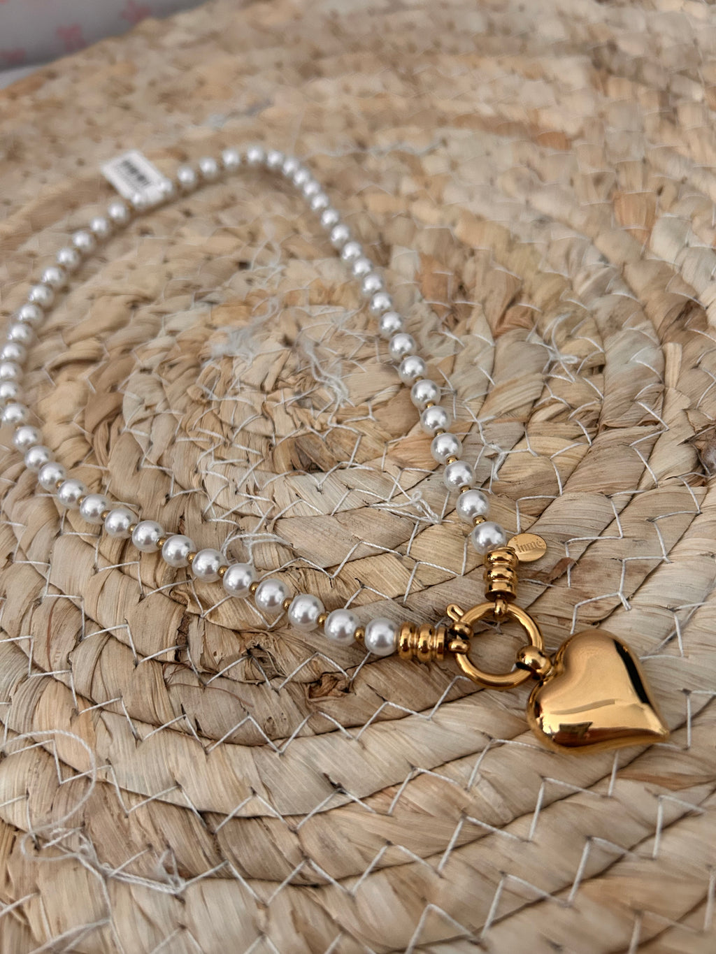 Pearl heart necklace