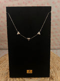 Triple heart necklace