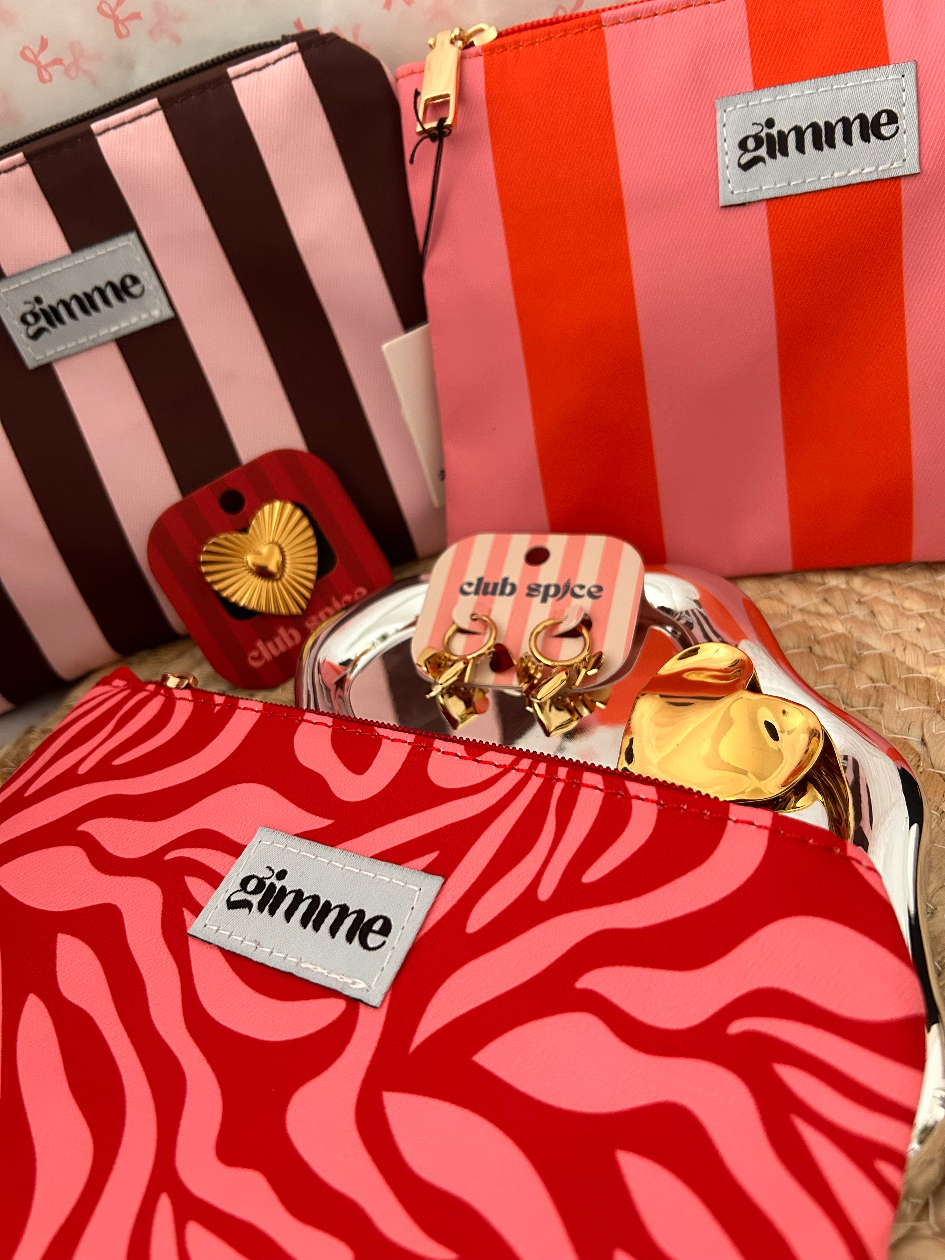 Earings with Heart Pendants