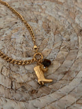 Cowboy boot necklace