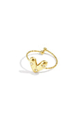 Adjustable ring with decorated heart