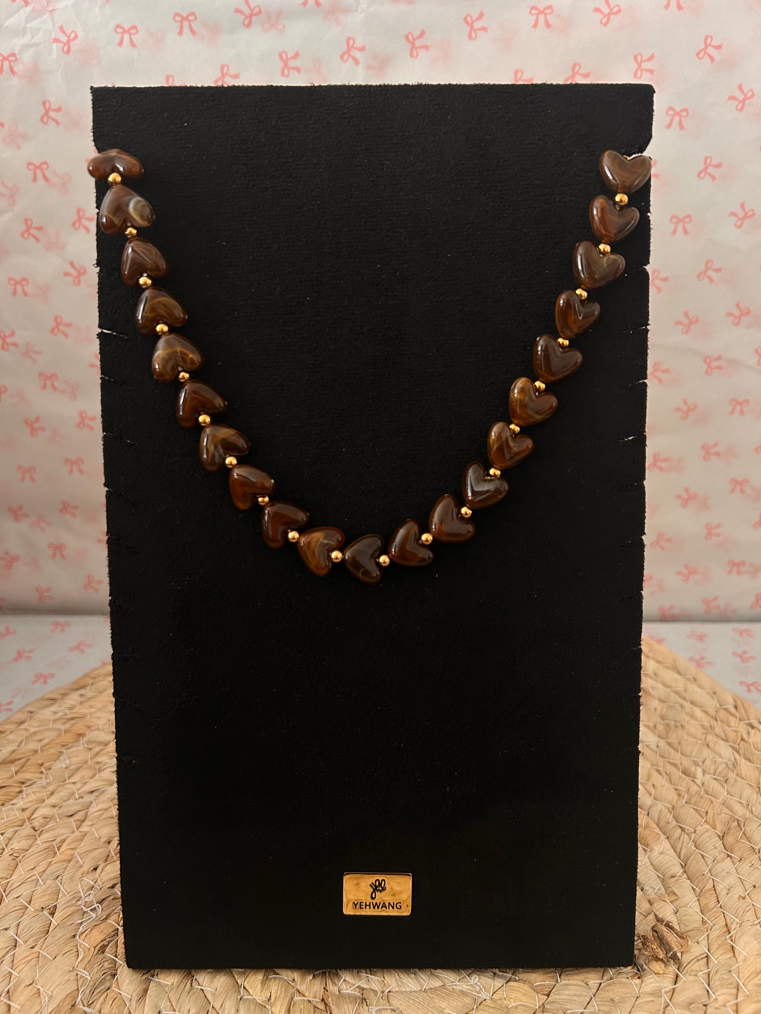 Coffee Brown Necklace