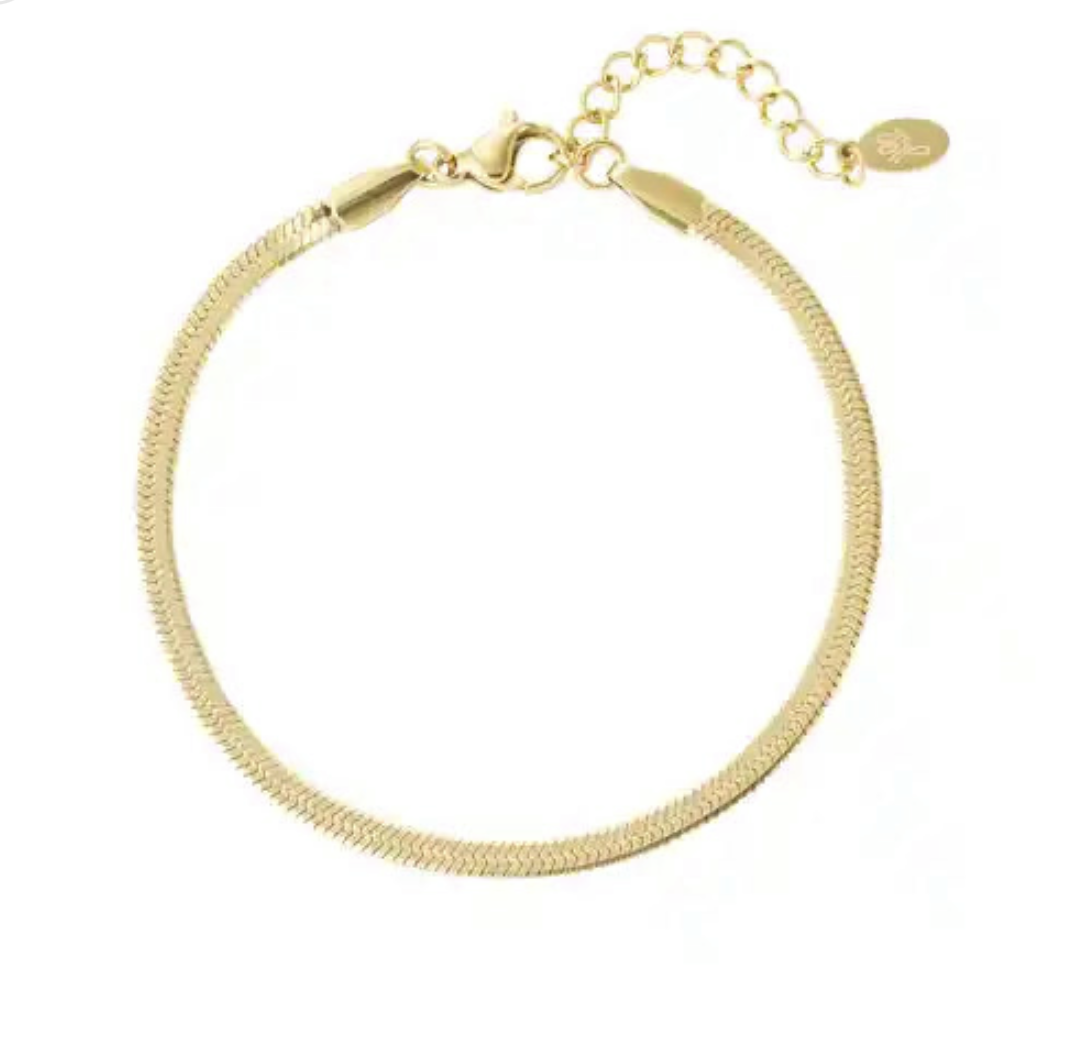 Flat bracelet gold