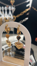 Heart Drop Earrings
