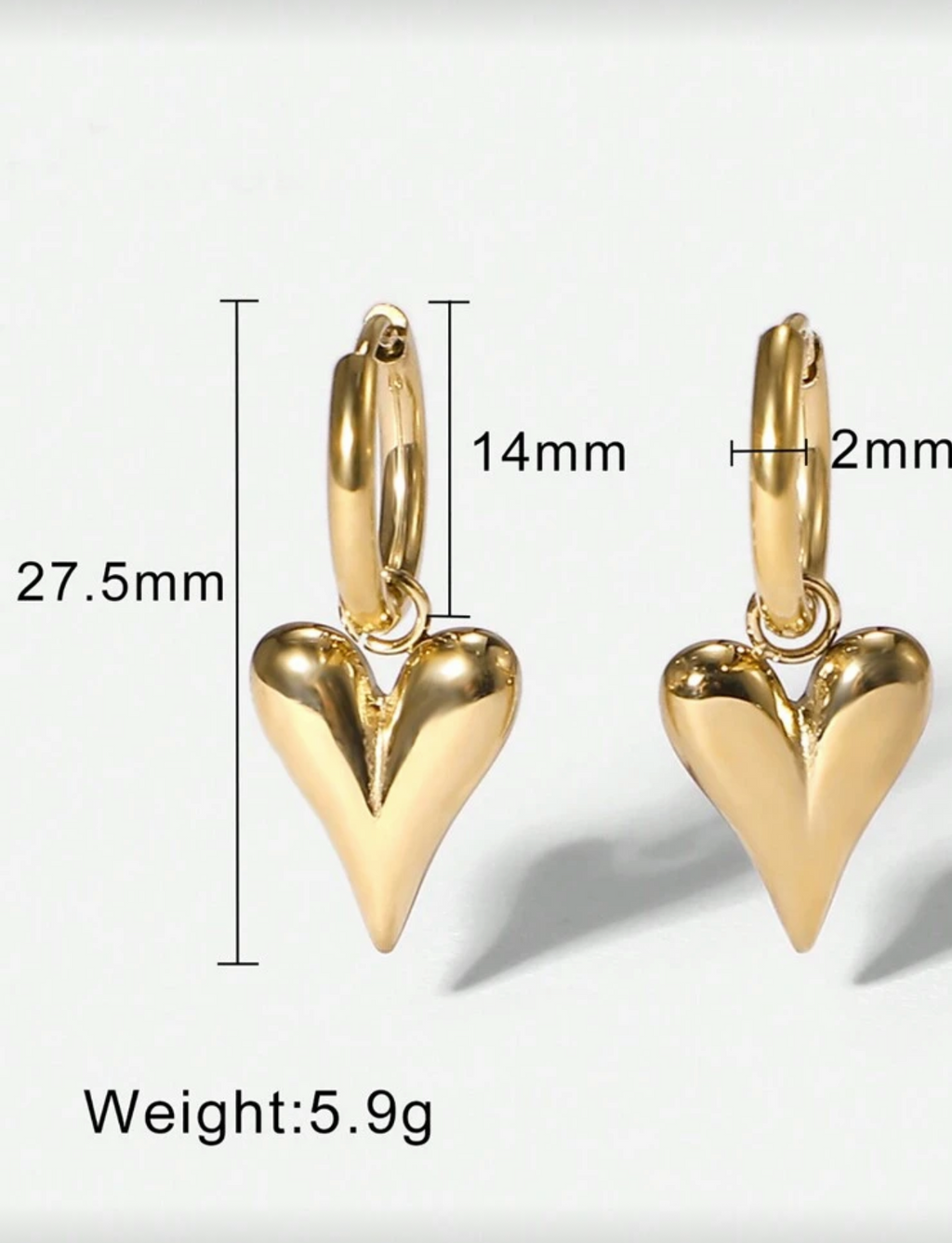 Heart earings