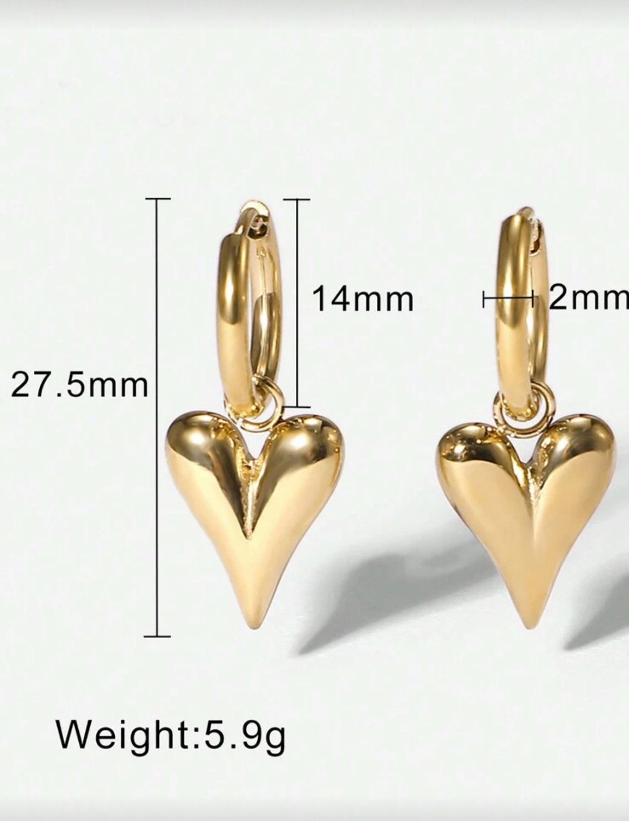 Heart earings