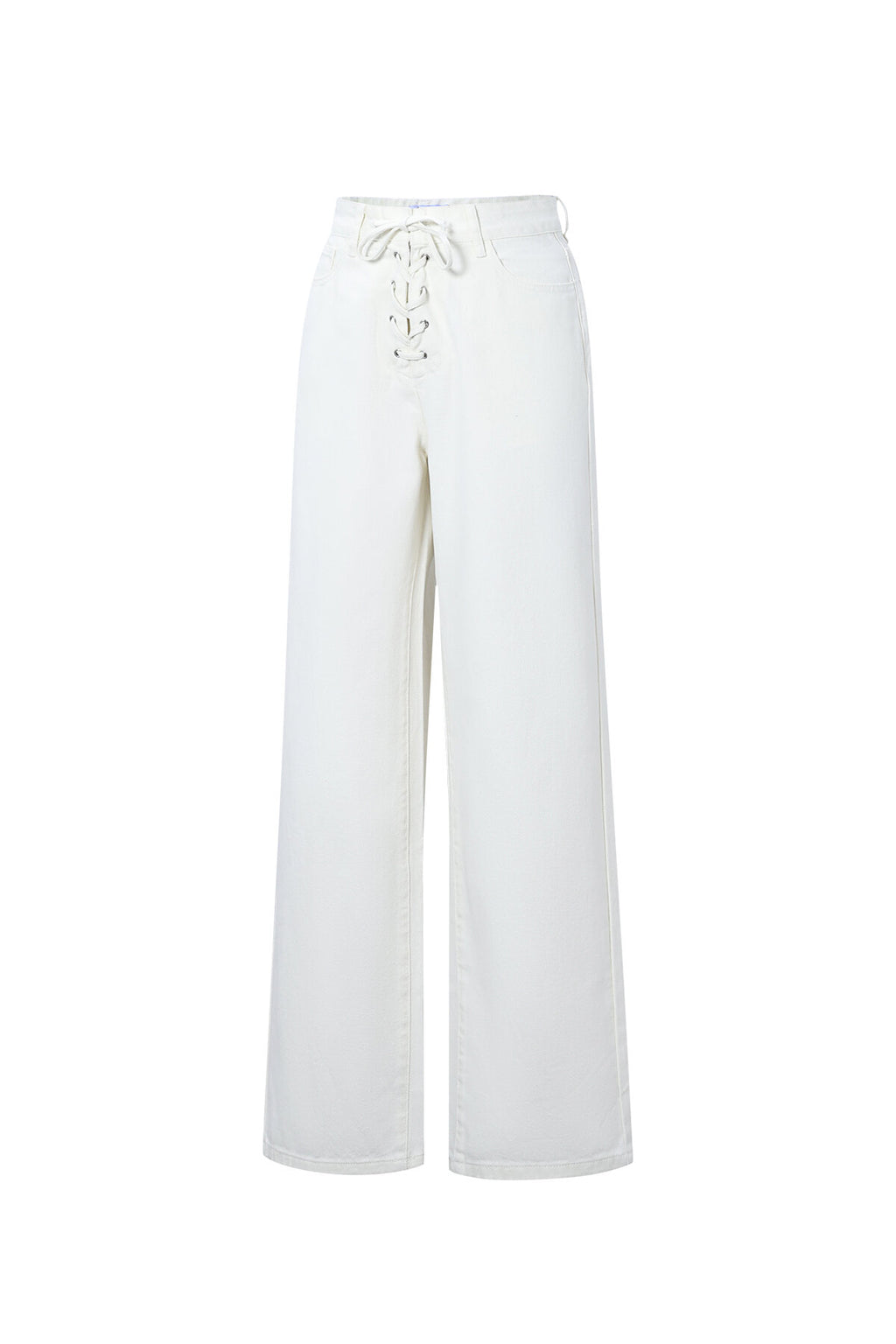 Lace Up Denim Jeans
