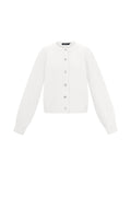 Knitted Polyester Fiber Women's Cardigan Casual Solid Color Fall/Winter